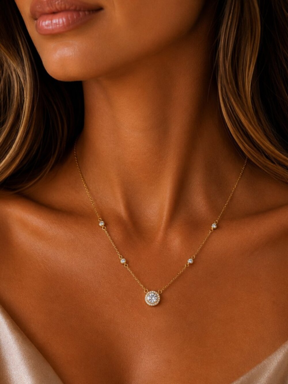 "Camden" Lab Gold Necklace
